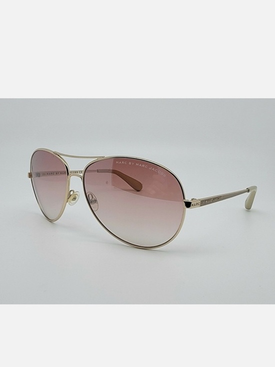 Marc by Marc Jacobs MMJ184/S J5GNO Gold Frame Brown Lens Aviator Sunglasses 60mm main image 9